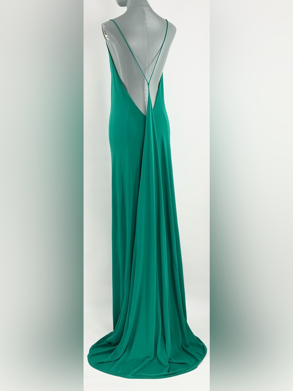 🆕 RAT & BOA 🧿 NWOT Amora Back Draped Jersey Dress, Green - Sz M - Picture 8 of 16
